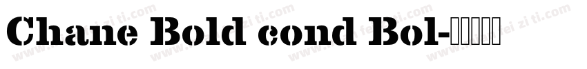 Chane Bold cond Bol字体转换